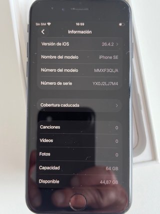 iPhone SE 3 (2022) Negro - Como Nuevo