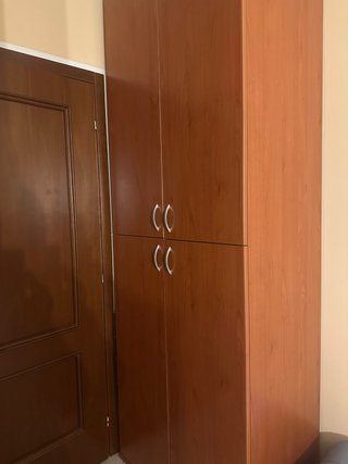 Armadio guardaroba + vetrinetta legno