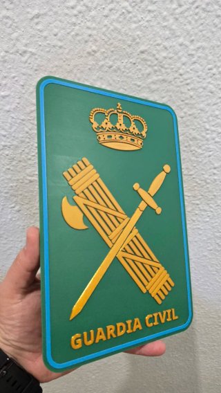 Placa Guardia Civil 3D