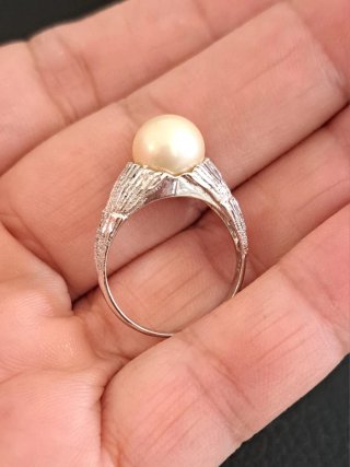 Anillo Vintage Plata y Perla