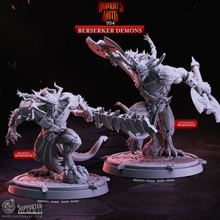 Demonios Berserker Miniaturas Resina D&D