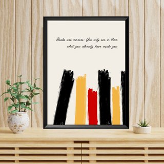 Poster Libri - Cornice 40x30 Stampa motivazionale