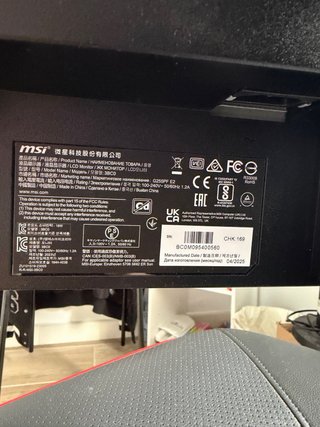 Monitor Gaming MSI Full HD 24.5 180Hz