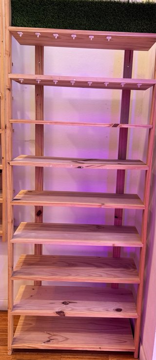 Estantería madera 8 baldas
