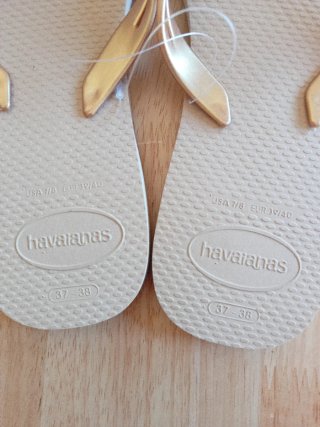Havaianas Tam 39/40 NOVAS douradas