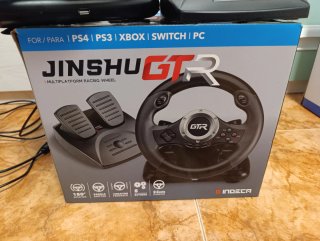 Volante Jinshu GTR para PS4, PS3, Xbox, Switch, PC