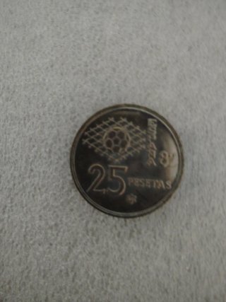 Lote 5 monedas antiguas pesetas 1980
