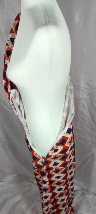 Vestido Asimétrico MIDI Estampado fiestas y evento
