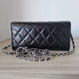 Bolso Cartera Chanel Charol Negro