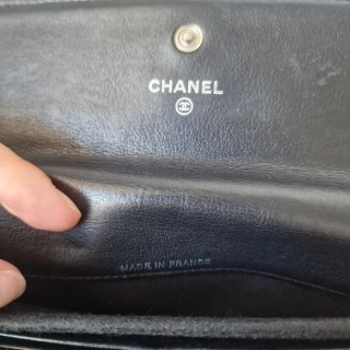 Bolso Cartera Chanel Charol Negro
