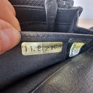 Bolso Cartera Chanel Charol Negro
