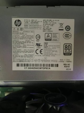 PC HP Negro con GeForce GT 1030