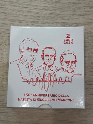 2 Euro Vaticano 2024 Marconi Proof Prueba