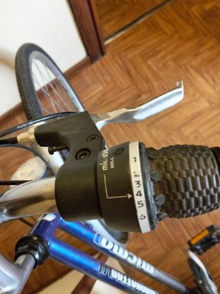Bicicleta Paseo Mujer Azul y Gris