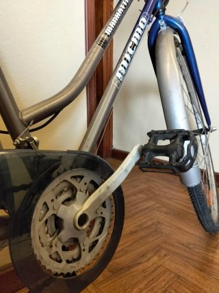 Bicicleta Paseo Mujer Azul y Gris