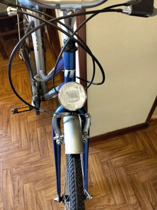 Bicicleta Paseo Mujer Azul y Gris