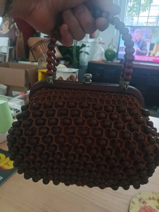Bolso vintage de cuentas