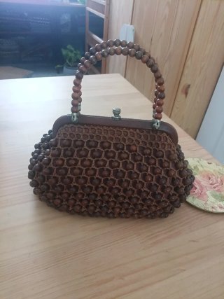Bolso vintage de cuentas