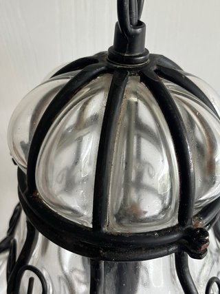 Lampadario Veneziano Vetro e Metallo