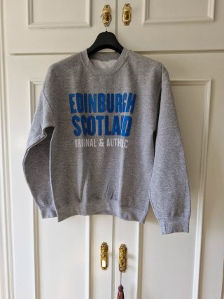 Sudadera gris algodón sin capucha