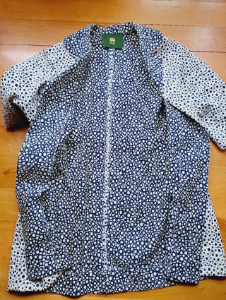 Abrigo D-due estampado círculos