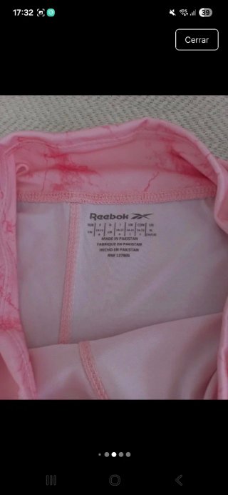Lote 4 Pantalones Cortos Reebok Niña.