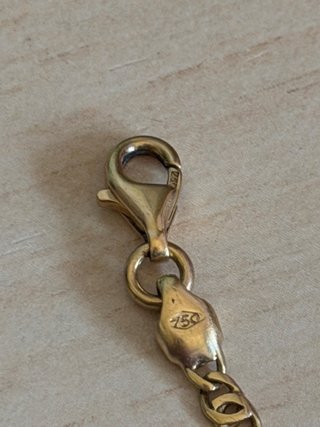 Pulsera de oro con placa oro 18 k