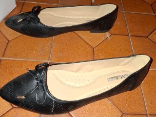 Scarpe donna Malien nere con fiocco