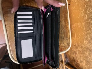 Monedero Desigual Negro Patchwork