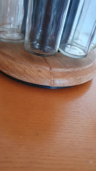 Especiero giratorio madera y metal
