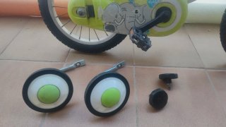 Bicicleta infantil 14 pulgadas Decathlon verde