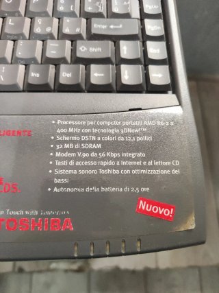 Computer Toshiba Vintage Grigio