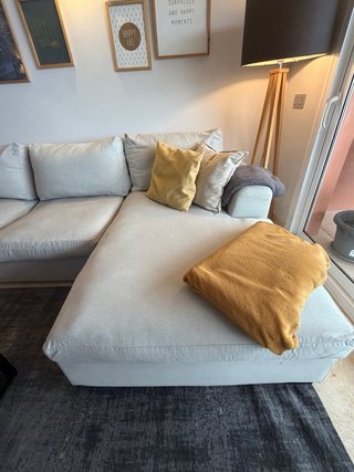 Sofa chaise longue Gris