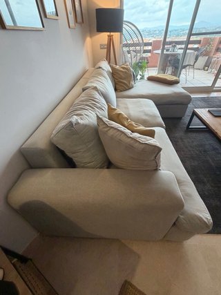 Sofa chaise longue Gris