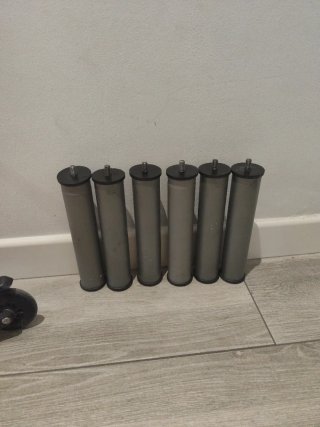 6 Patas Base Tapizada Metal y Plástico