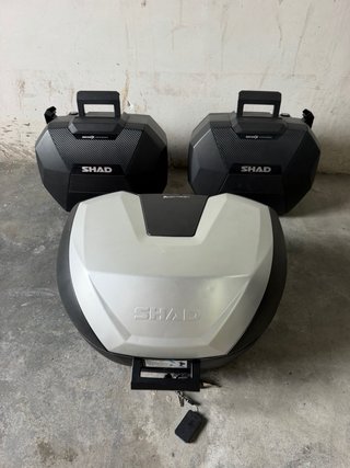 Maletas Moto SHAD Touring Negro/Plata