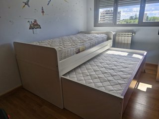 Cama individual con cajones 90x190