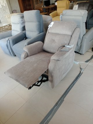 Sillón levanta personas eléctrico beige/gris