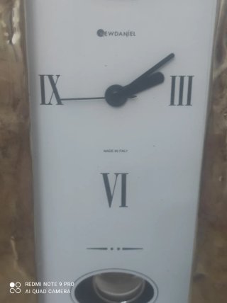 Orologio da parete/tavolo con cornice  in argento