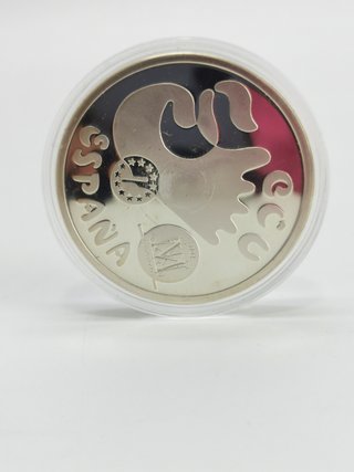 Moneda Plata 925 Madrid Capital Europea 5 ECU