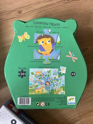 Lote 3 Puzzles Djeco +3 años