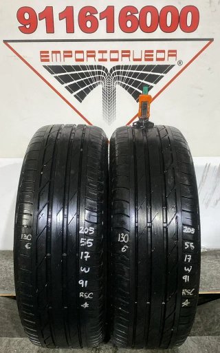 205 55 17 W BRIDGESTONE RUEDA AL 90% VIDA UTIL