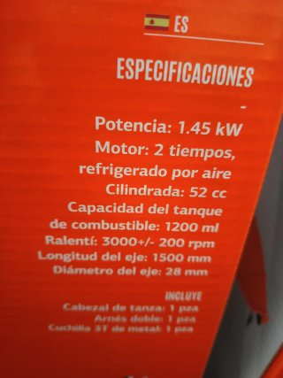 Desbrozadora DAEWOO DABC520 Gasolina