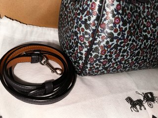 Coach Rowan Nova Bolsa Floral Azul