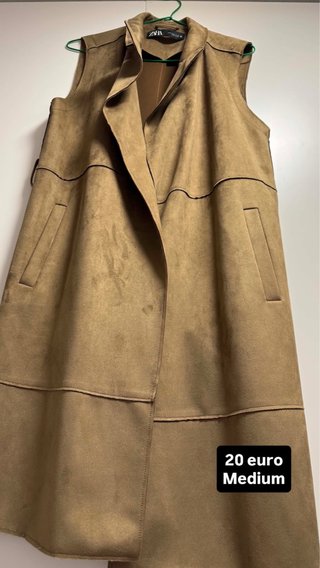 Chaleco Zara Talla M Marrón
