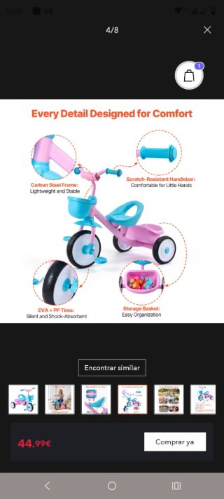 Triciclo infantil