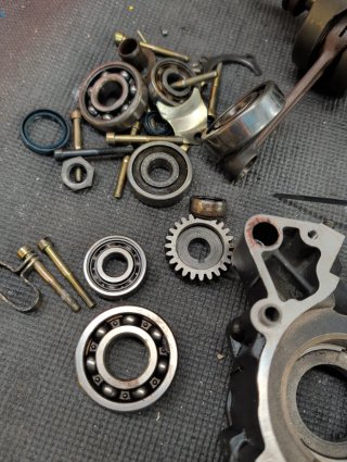 Cagiva Mito 125 Motor 7 velocidades Desmontado