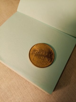 Moneta Lire 200 - 1989