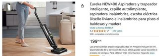 EUREKA NEW400 Aspirador Seco y Húmedo sin Cable