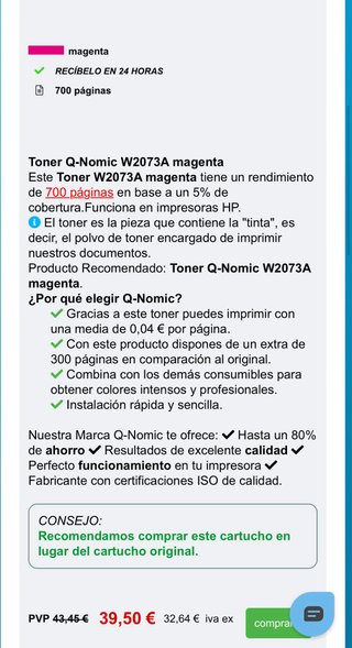 Toner hp 117a compatible